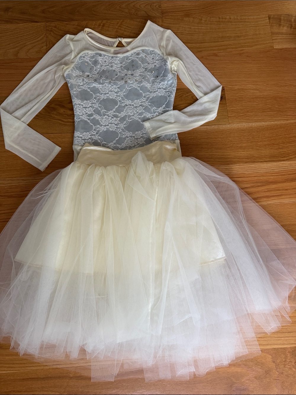 Weissman Ivory Lace Tulle Dance Costume, SA